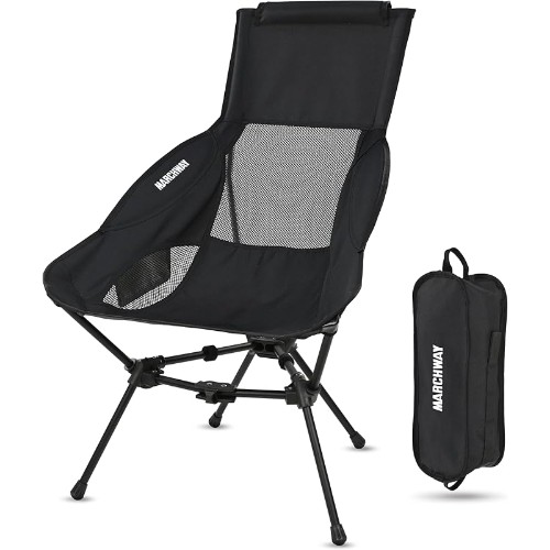 MARCHWAY-Lightweight-Folding-High-Back-Camping-Chair-with-Head-Support